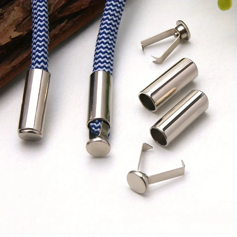 Heavy Duty Metal Cord Locks 10-Pack | Adjustable Clips for Shoelaces, Bags & Hoodies