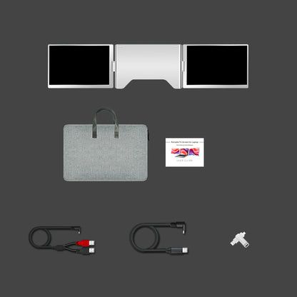 16" Laptop Screen Extender – FHD Triple Monitor for 12-18.5" Laptops