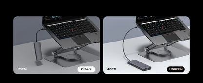 UGREEN USB-C Hub – Up to 12-in-1, 4K120Hz DP, 2xHDMI, RJ45, USB3.2 Gen2 10Gbps