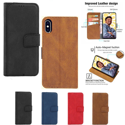 Blackview BV9200 wallet case with stand by R.E.D. Shopping, features a black protective cover with card slots and phone holster.
