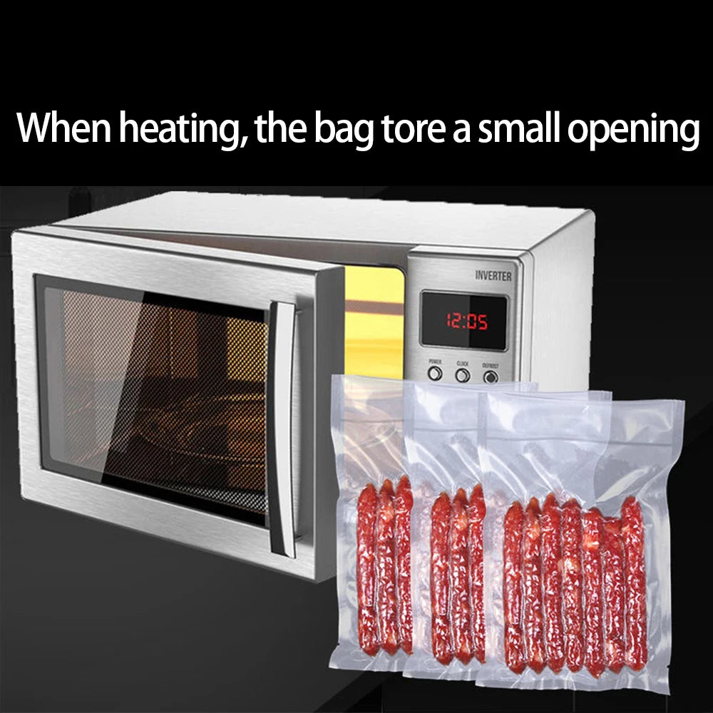 Vacuum Sealer Bags 100pcs | No-Cut Portable Food Sealer Bags | Sous Vide Compatible