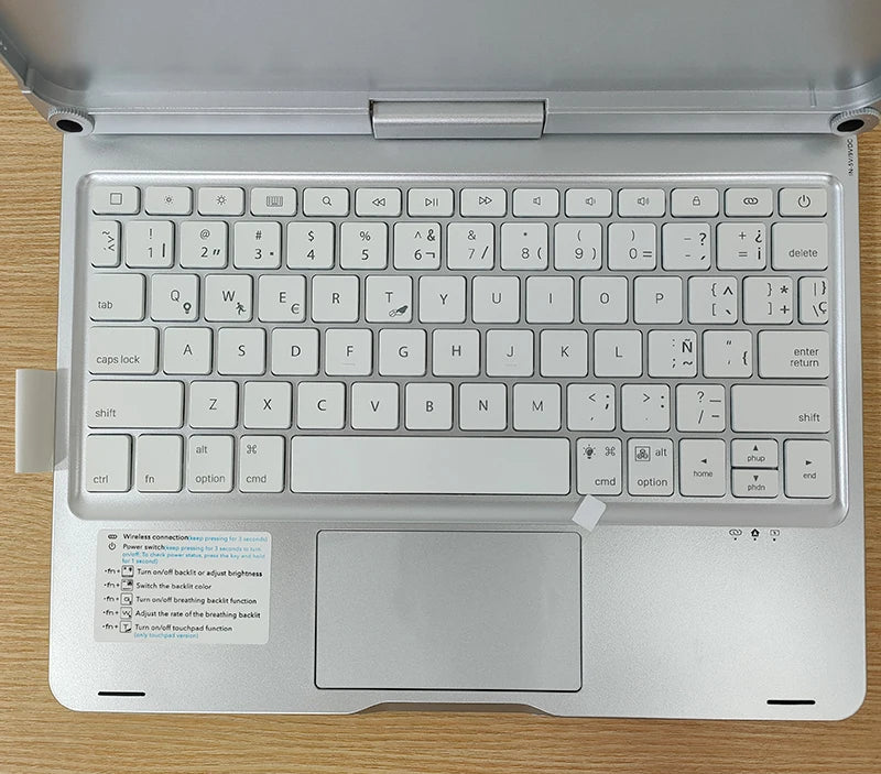 Bluetooth Magic Keyboard Case for iPad Pro 11 / Air – Backlit, Multi-Language, Trackpad