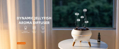 Jellyfish Aroma Humidifier & Aromatherapy Diffuser – Ultrasonic Essential Oil Mist with Remote Control