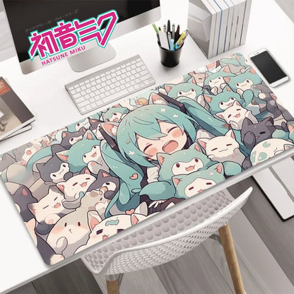 Hatsune Miku XXL Gaming Desk Mat – Anime Mouse Pad, Non-Slip