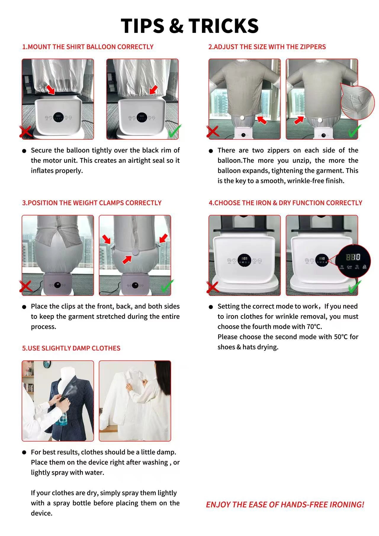 Foldable Electric Clothes Dryer & Steam Ironing Machine – Portable Heated Air Dryer for Clothes & Shoes