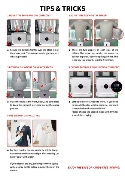 Foldable Electric Clothes Dryer & Steam Ironing Machine – Portable Heated Air Dryer for Clothes & Shoes