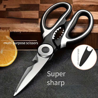 Multifunctional Kitchen Scissors | Stainless Steel Meat, Fish & Food Cutting Shears
