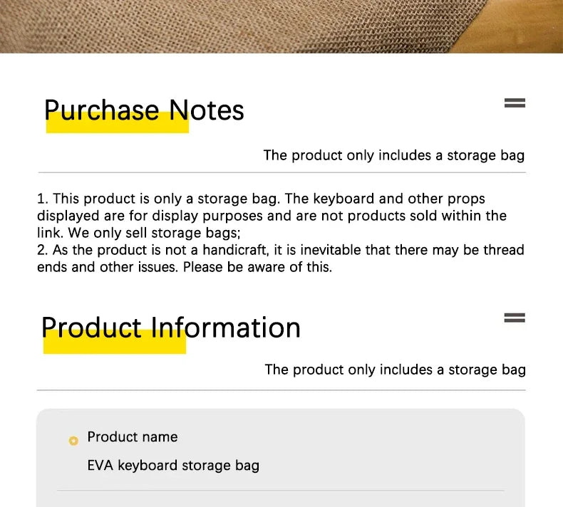 EVA Hard Shell Keyboard Bag – Fits 61% to Full-Size