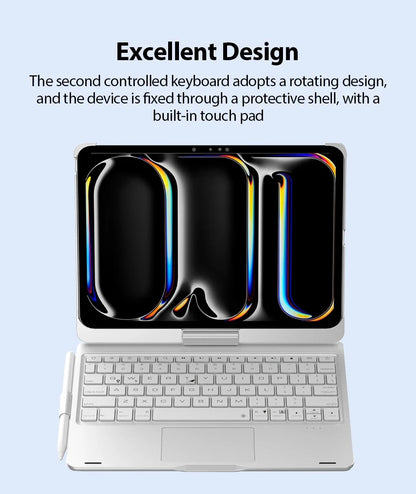 Magic Keyboard Case for iPad – Air 11/13, Pro 11/12.9, iPad 10th/7th-9th Gen, Backlit