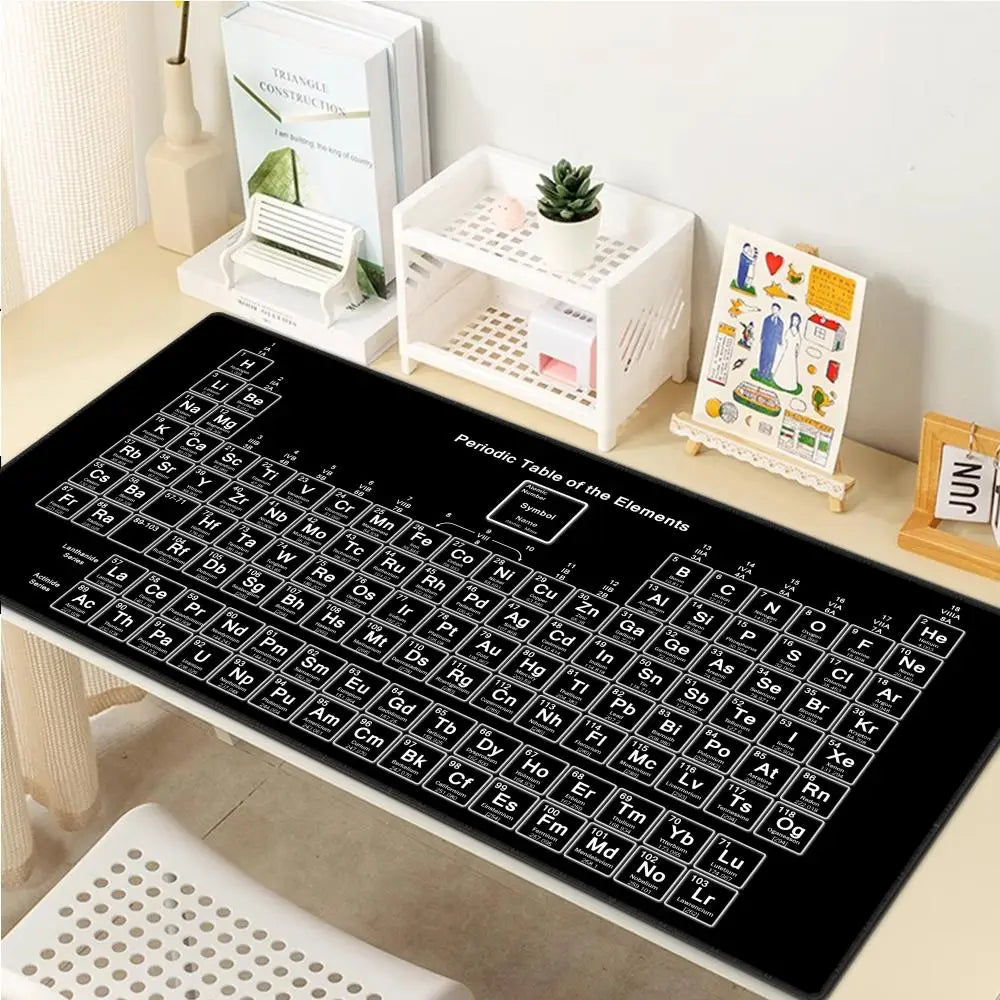 Periodic Table XXL Gaming Mouse Pad 900x400 – Rubber Anti-Slip Deskmat, Multiple Sizes