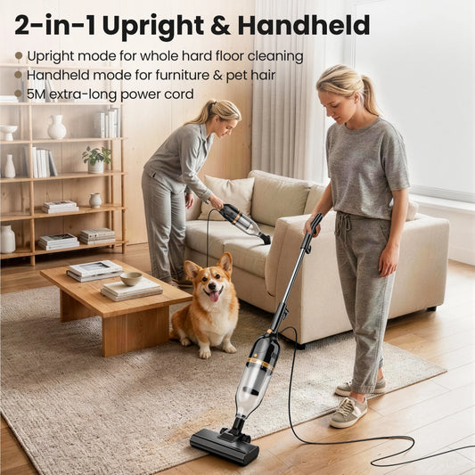 INSE R7 Corded Vacuum Cleaner 600W | 20KPa Suction | 2-in-1 Handheld Stick