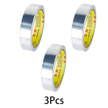 High-Temp Aluminum Foil Tape – Heat Insulation & Pipe Repair (3–5 Rolls)