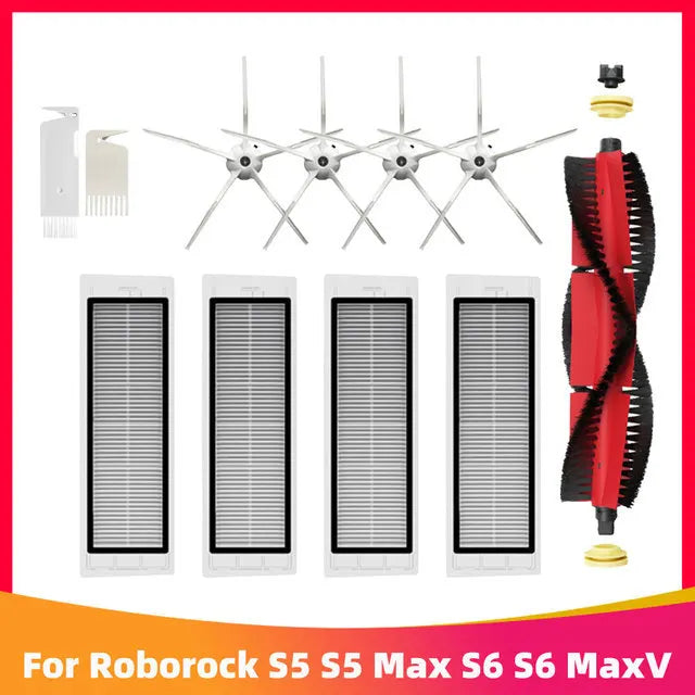 Roborock S5 MAX / S6 MAX / S6 MAXV Accessories | HEPA Filter, Brush, Mop, Water Tank
