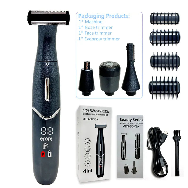 Intimate Areas Precision Shaver & Trimmer – Bikini Line, Pubic Hair & Beard Clipper for Men