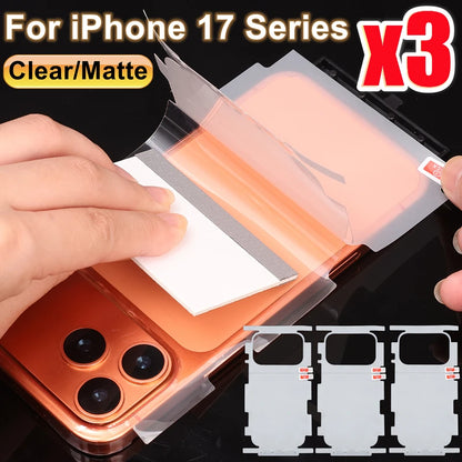 Full Coverage Hydrogel Screen Protector for iPhone 17 / 16 / 15 – HD Side Frame Film