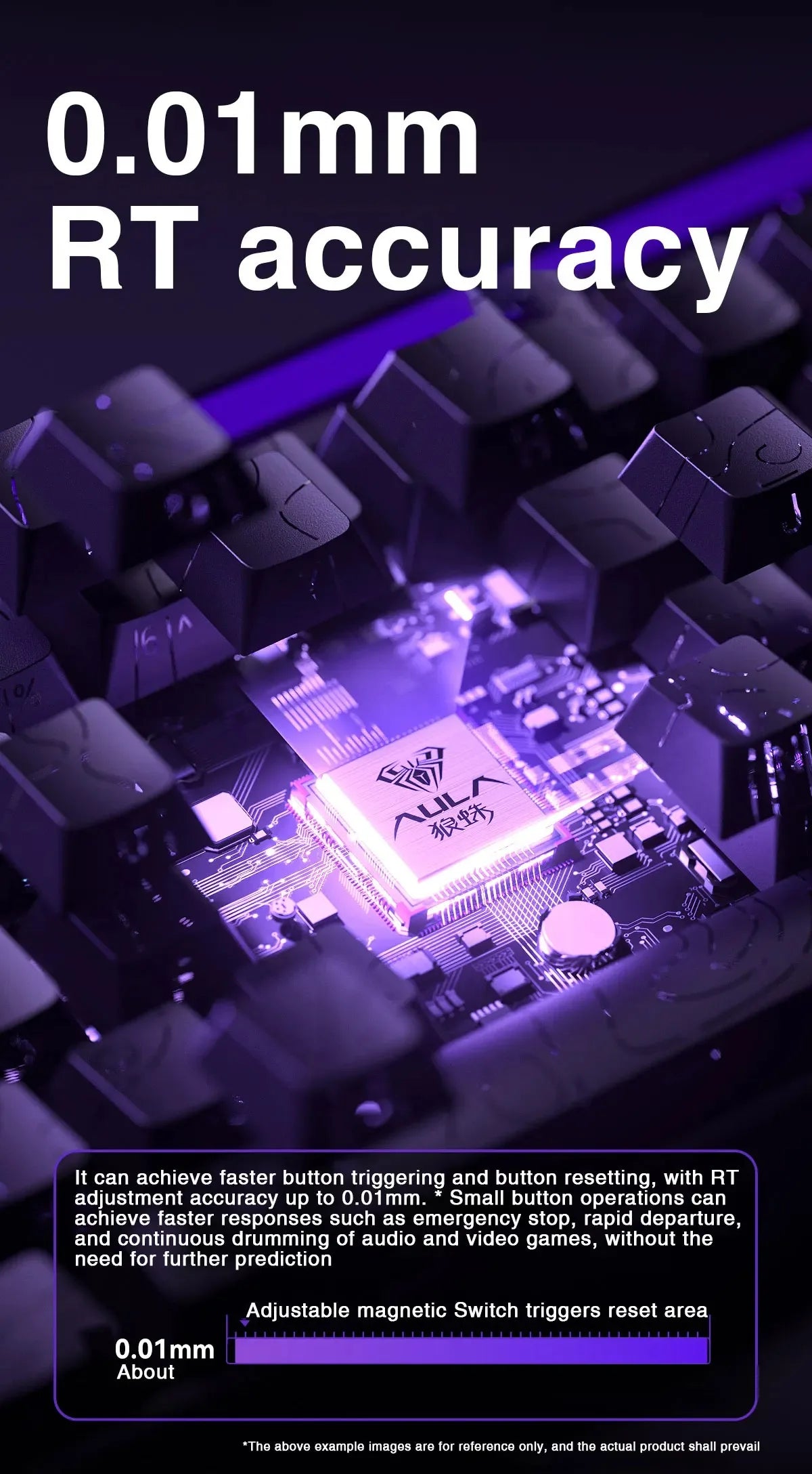 AULA HERO 68HE Magnetic Switch Keyboard – Rapid Trigger, 8K Polling, Hot-Swap, RGB, 68% Layout