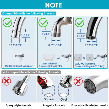 ALTHY Stainless Steel Faucet Water Filter – NSF Certified, Reduces Lead, Chlorine & Bad Taste