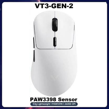 Rapoo VT3 GEN-2 Wireless Gaming Mouse – 53g, 8KHz, 26000DPI, 10 Buttons