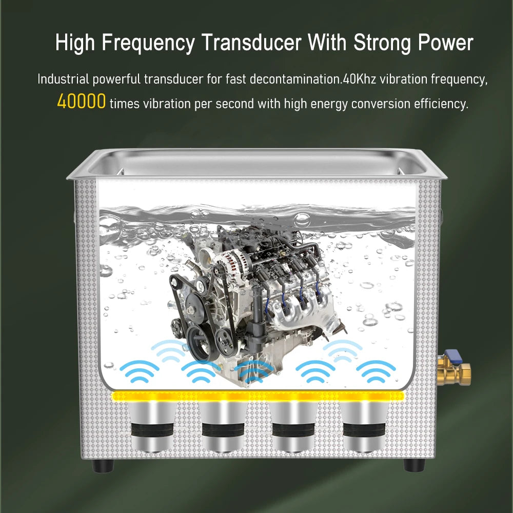 Professional Ultrasonic Cleaner 3–30L – Dental, Jewelry & Industrial