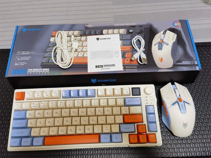 YQT K92 Wireless Keyboard & Mouse Set – 80% Layout, Bluetooth 2.4G, Multi-Language, Backlit, 2000mAh