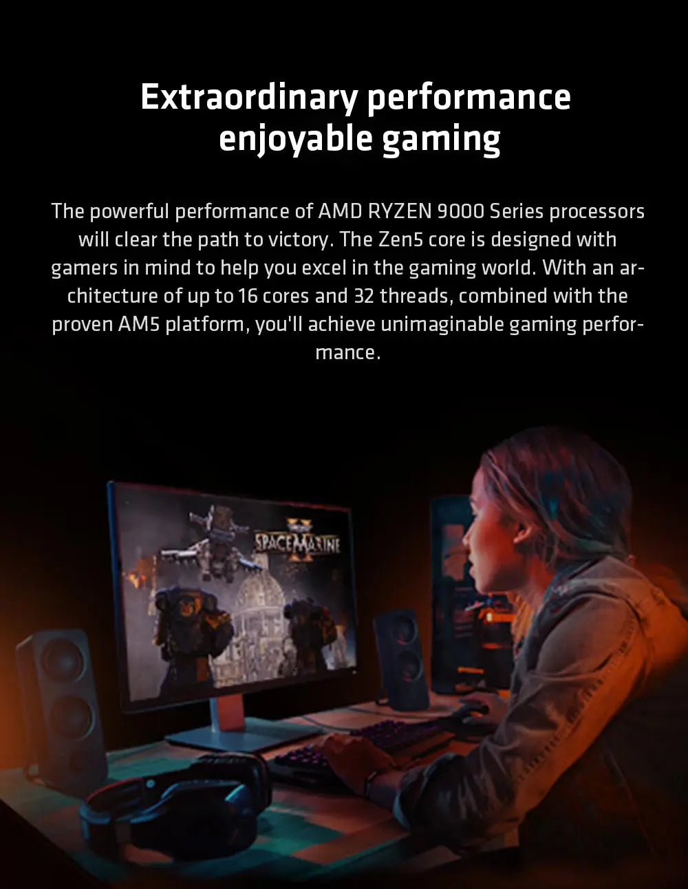 AMD Ryzen 5 9600X AM5 CPU – 6-Core, 5.4GHz Boost