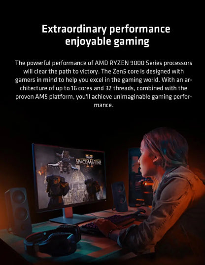 AMD Ryzen 5 9600X AM5 CPU – 6-Core, 5.4GHz Boost