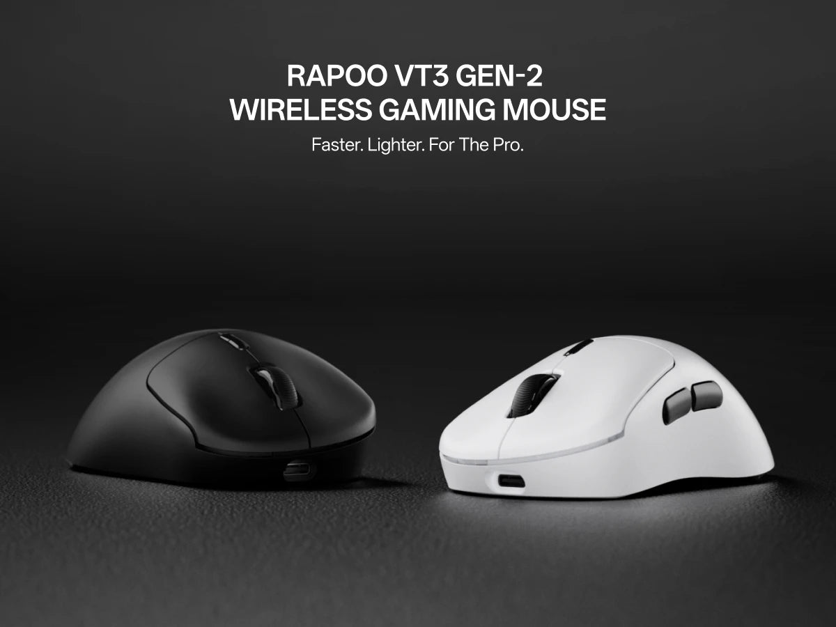 Rapoo VT3 GEN-2 Wireless Gaming Mouse – 53g, 8KHz, 26000DPI, 10 Buttons