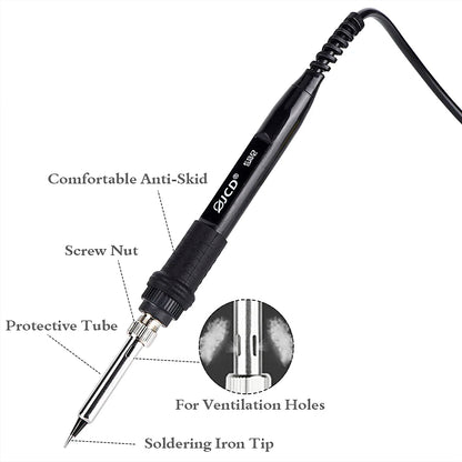 2-in-1 750W Soldering & Rework Station – LCD Digital Display