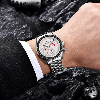 PAGANI DESIGN V5 Moon Men's Watch – Luxury Quartz Chronograph, Waterproof, Stainless Steel, 2026