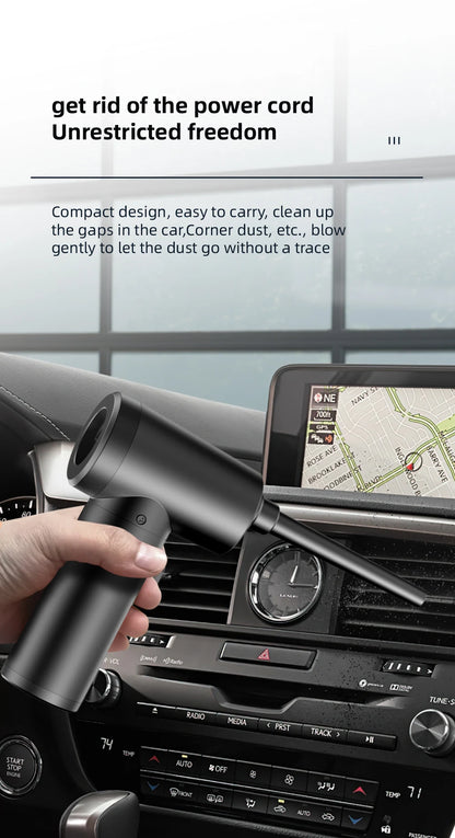 Wireless Air Duster 50000 RPM – USB Compressed Air Blower for PC, Laptop, Keyboard & Camera