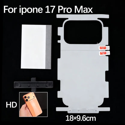 Full Coverage Hydrogel Screen Protector for iPhone 17 / 16 / 15 – HD Side Frame Film