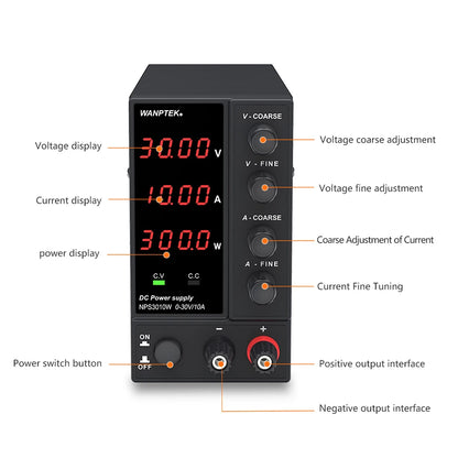 Wanptek Adjustable DC Lab Bench Power Supply