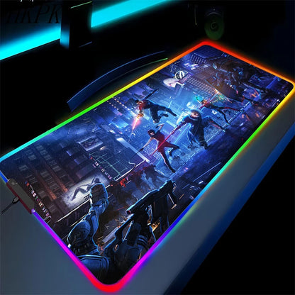 RGB Gaming Mouse Pad XXL with Backlight – Multiple Sizes, Non-Slip Rubber, 3mm