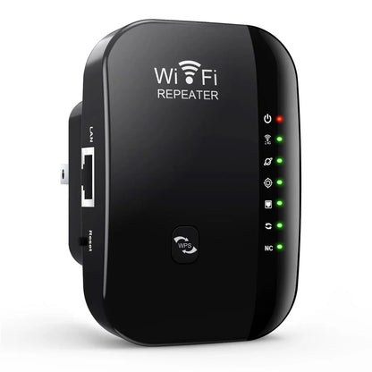 300Mbps WiFi Repeater & Range Extender – 2.4GHz 802.11N Signal Amplifier for Home