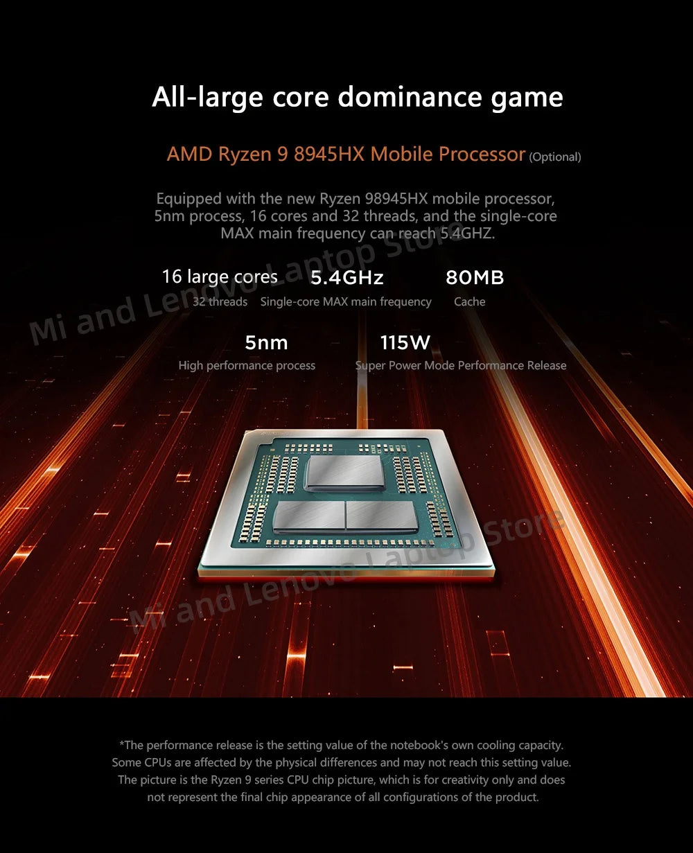 Lenovo Legion R7000P 2025 Gaming Laptop — Ryzen 9 8945HX, RTX 5060/5070, 16" 2.5K 240Hz