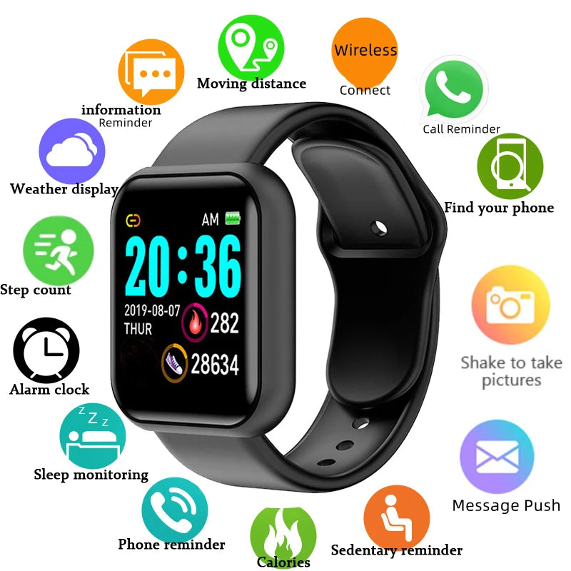 D13 Fitness Smart Watch - Heart Rate & Sleep Monitor, Activity Tracker