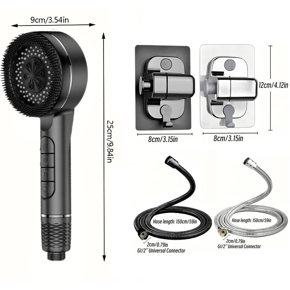 VILOYI 4-Mode Self-Cleaning Shower Head – High Pressure Filter Showerhead
