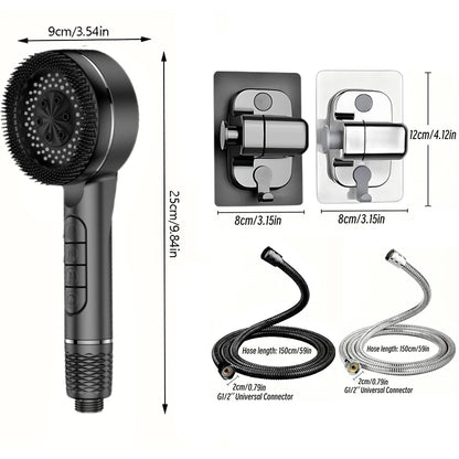 VILOYI 4-Mode Self-Cleaning Shower Head – High Pressure Filter Showerhead