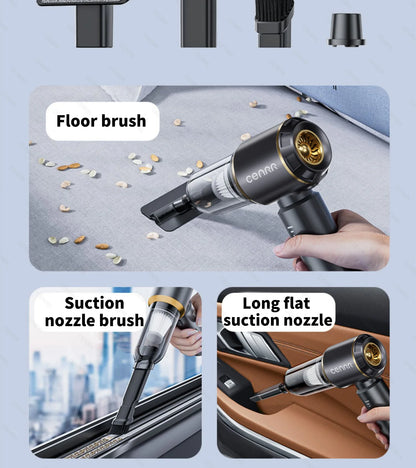 CENRR Mini Car Vacuum Cleaner – 998000Pa, Cordless, Handheld, Blower