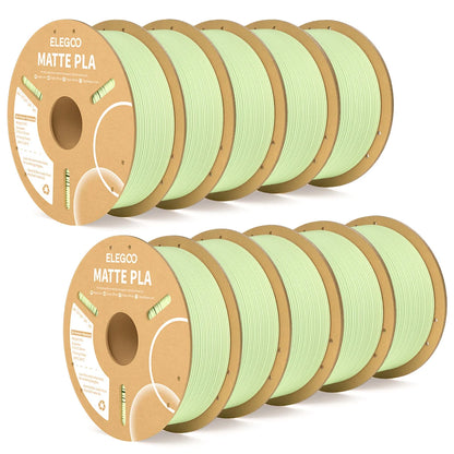 ELEGOO Matte PLA Filament 1.75mm 1KG – +/-0.02mm Accuracy, Cardboard Spool