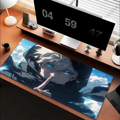 Jujutsu Kaisen Gojo Satoru XXL Gaming Mouse Pad – Large Anime Desk Mat, Rubber Base