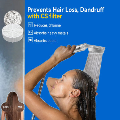 ALTHY High Pressure SPA Handheld Shower Head with Water Filter