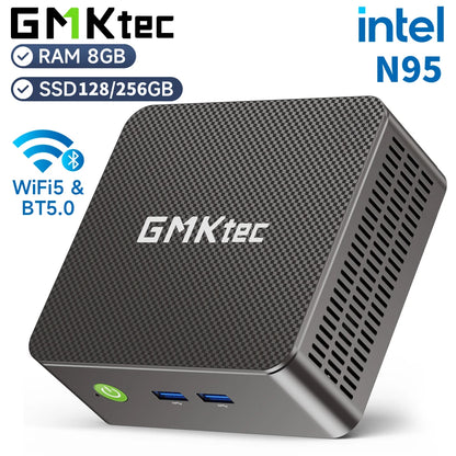 GMKtec G3S Mini PC – Intel Alder Lake N95, 8GB DDR4, 128/256GB SSD, WiFi 5, BT 5.0, Windows 11 Pro