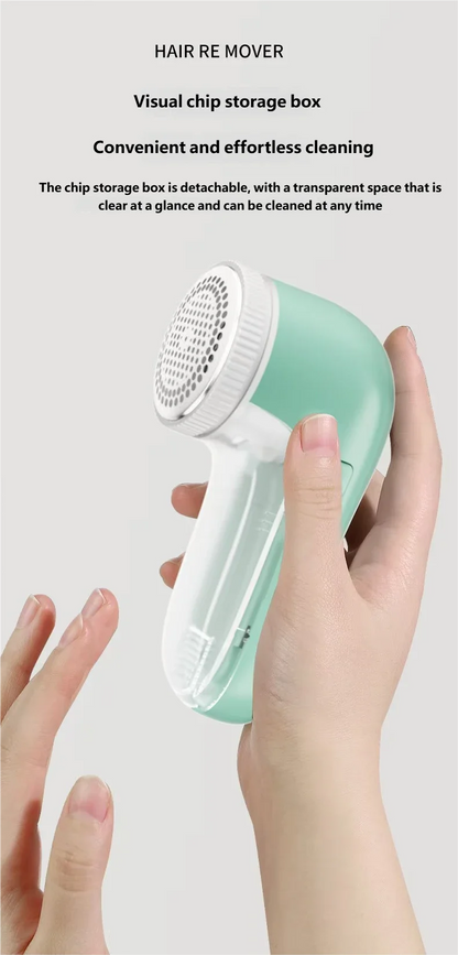 Electric Portable Fabric Lint Remover – Professional Clothes Shaver & Fuzz Trimmer with Brush
