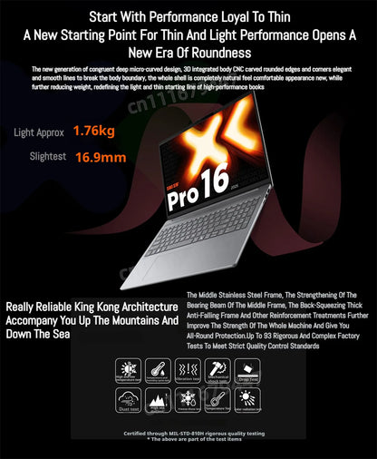 Lenovo Xiaoxin Pro 16 2025 – AMD AI 7H 350, 32GB DDR5, 1/2TB SSD, 16" 2.8K OLED 120Hz, Windows 11