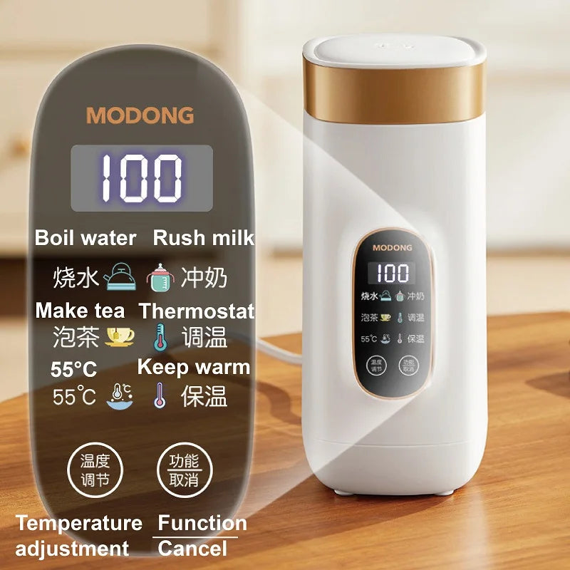 650ml Portable Electric Travel Kettle – 400W, Temperature Control, Auto Keep Warm | Office & Travel Teapot