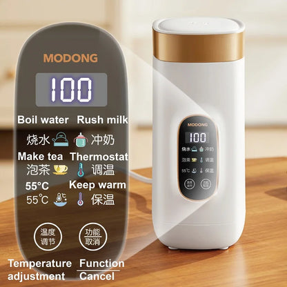 650ml Portable Electric Travel Kettle – 400W, Temperature Control, Auto Keep Warm | Office & Travel Teapot