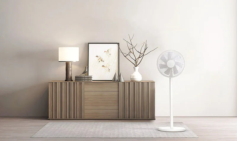 Xiaomi MIJIA Floor Fan — 7 Blade, 90° Wide-Angle Oscillation, Mi Home APP Control, Wired