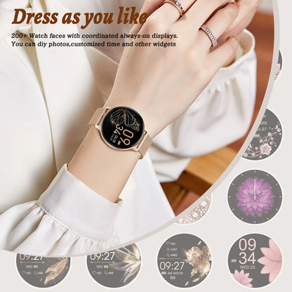 LIGE Bluetooth Smart Watch for Women – Custom Dial, Sport Fitness Tracker, iOS & Android (2026)