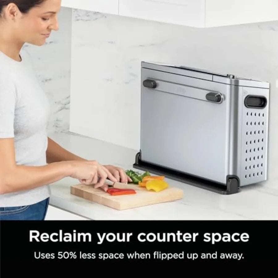 10-in-1 Digital Air Fry Oven – Extra Large Capacity, Flip-Up Design, Stainless Steel, Precise Temperature Control